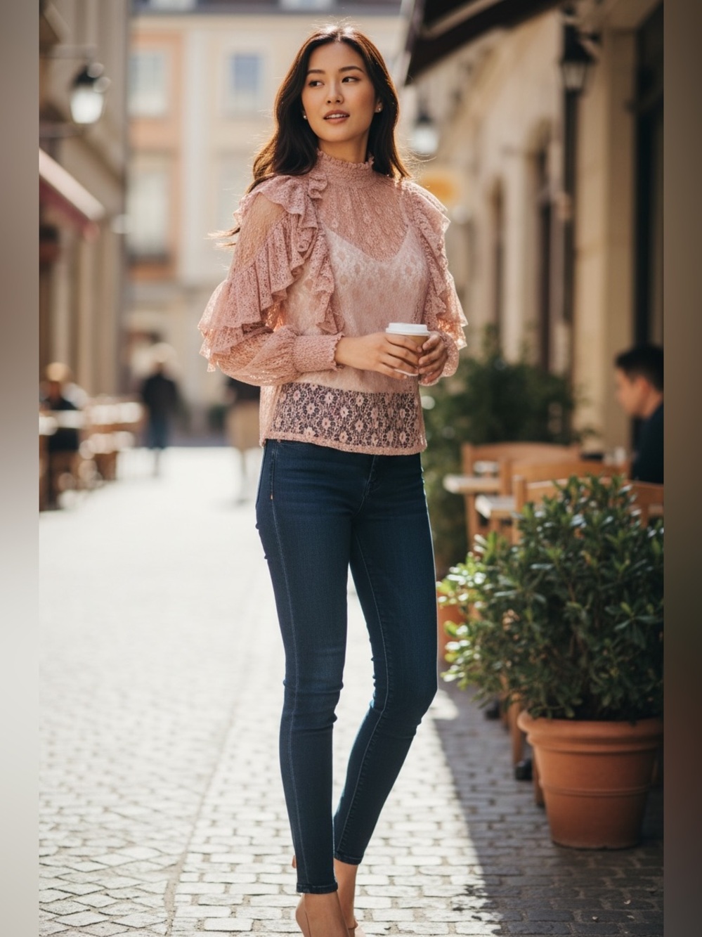 Gracia Flower Lace Blouse
